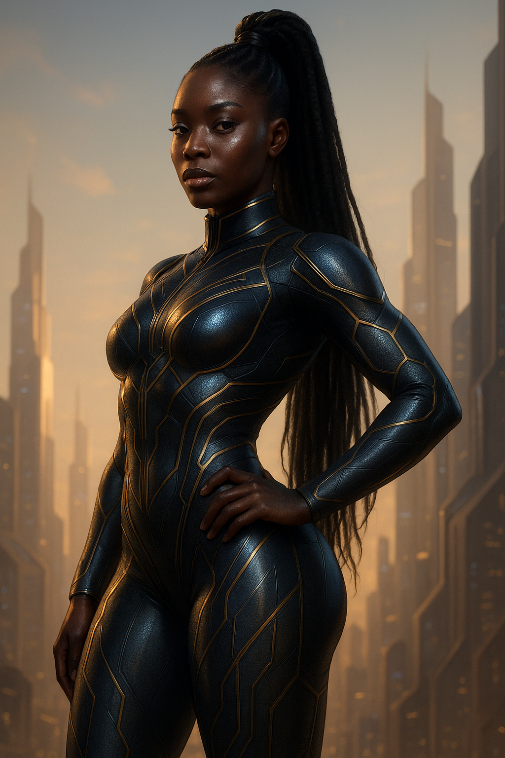 Community dancing together in colorful traditional prints